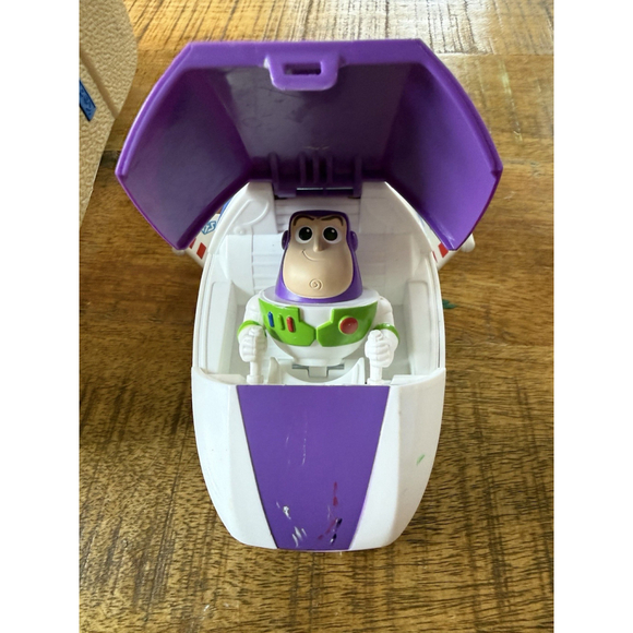 Mattel Other - Disney Mattel Toy Story Buzz Lightyear Spaceship‎ Kids OS White Good GFC84 2018